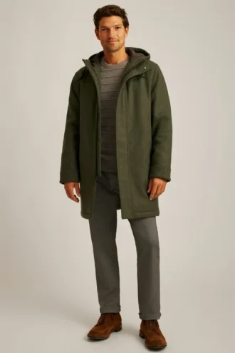 Parka – Italian Wool Mens Parka Jacket