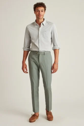 Refined Cotton Linen Chinos