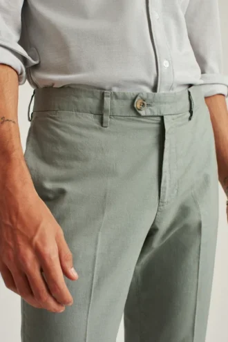Refined Cotton Linen Chinos
