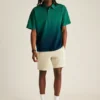 Relaxed Short Sleeve Ombre Polo Fielder
