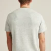 Short Sleeve Linen Henley