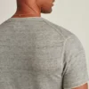 Short Sleeve Linen Henley Shirt
