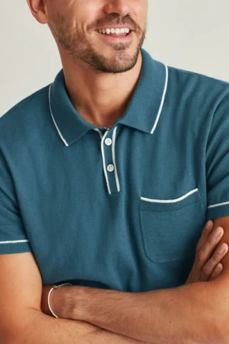 Short Sleeve Sweater Polo