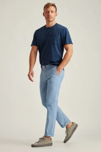 Stretch Chambray Pants