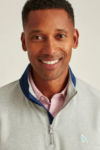 Stretch French Terry Half-Zip