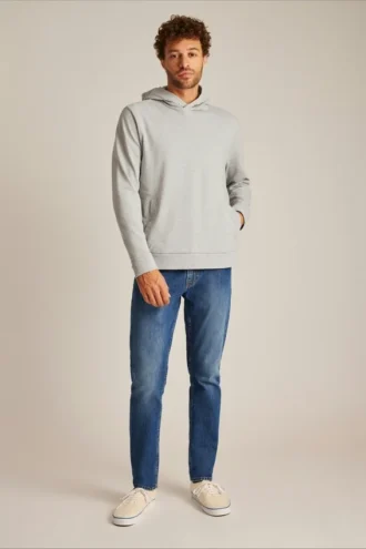 Stretch French Terry Snap Hoodie