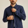 Stretch Linen Cotton Overshirt