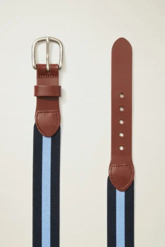 Striped Webbing Belt