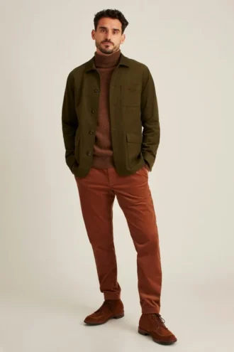 Sueded Italian Cotton Chore Suit Jacket