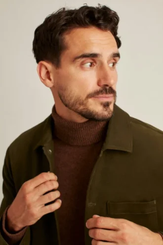 Sueded Italian Cotton Chore Suit Jacket