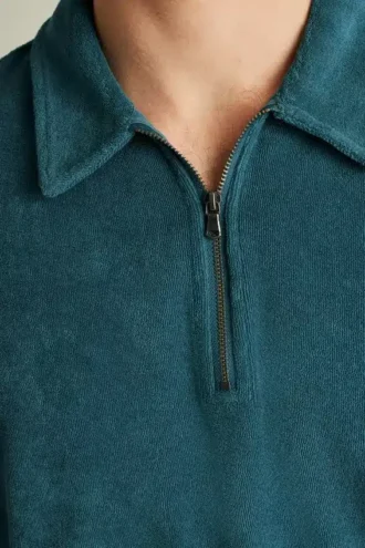 Terry Zip Polo