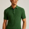Texture Stitch Sweater Polo