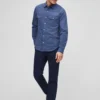 Textured Double Pocket Shirt