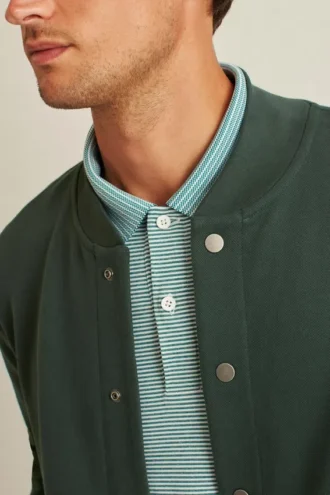 Textured Fleece Bomber