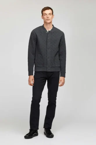 The Quilted Waffle Bomber Jacket