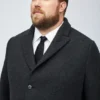 The Stretch Italian Wool Topcoat Extended Sizes