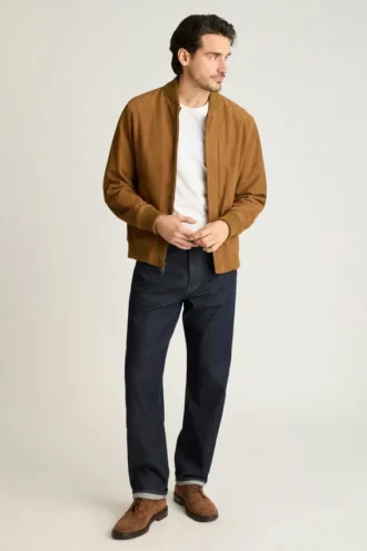 The Suede Bomber Jacket