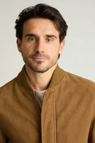 The Suede Bomber Jacket