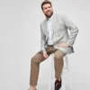 Unconstructed Italian Linen Blazer in Extended Sizes