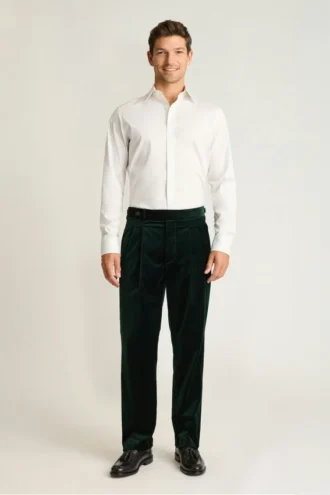 Velvet Trousers for Men by Bonobos | Italian Pleated Luxury Pants
