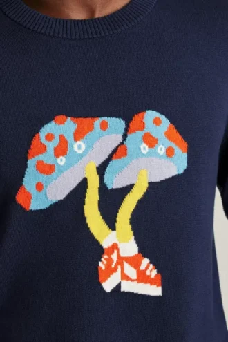Walking Mushroom Sweater