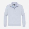 Washable Cotton Cashmere Half-Zip Sweater