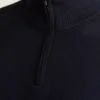 Washable Cotton Cashmere Quarter Zip