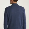 Washable Cotton Cashmere Quarter Zip