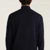 Washable Cotton Cashmere Quarter Zip