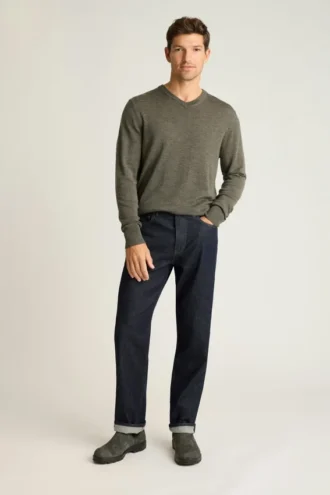 Washable Merino V-Neck Sweater