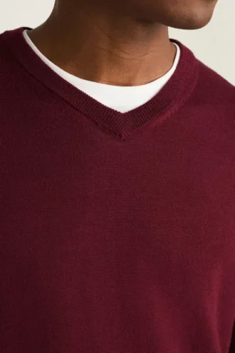 Washable Merino V-Neck Sweater